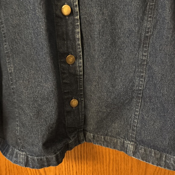 NorthCrest Denim Jacket XL Embroidered Pinecone Rustic Western Retro Style - Picture 4 of 16